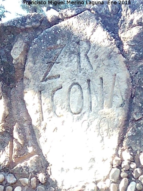 Cueva de Jeromillo - Cueva de Jeromillo. Inscripci�n