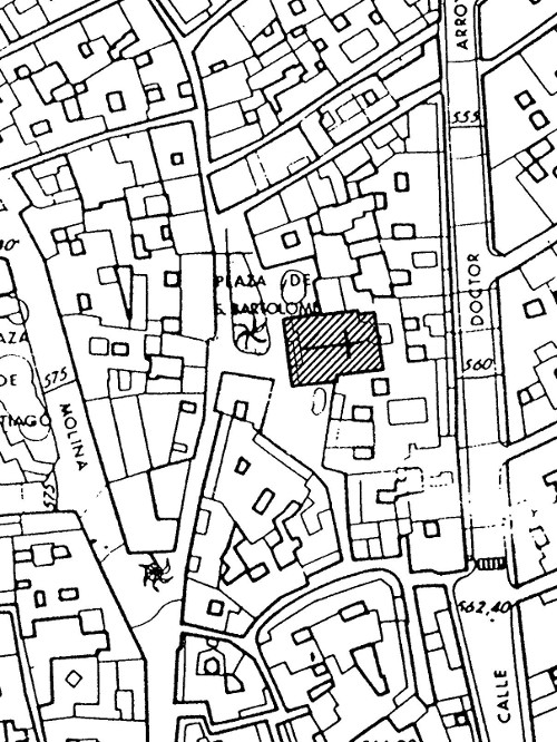 Iglesia de San Bartolom� - Iglesia de San Bartolom�. Situaci�n