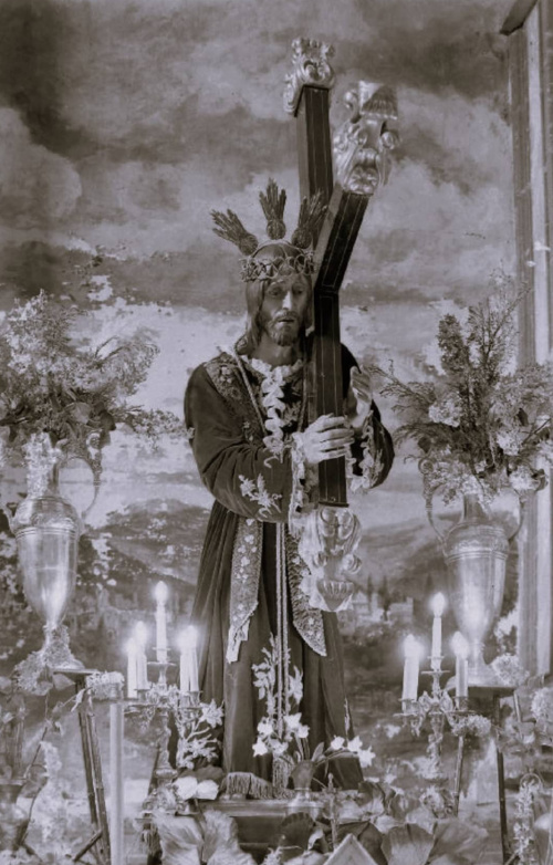 Colegiata de Santa Mar�a de los Reales Alc�zares. Capilla de Jes�s Nazareno - Colegiata de Santa Mar�a de los Reales Alc�zares. Capilla de Jes�s Nazareno. Jes�s Nazareno foto antigua