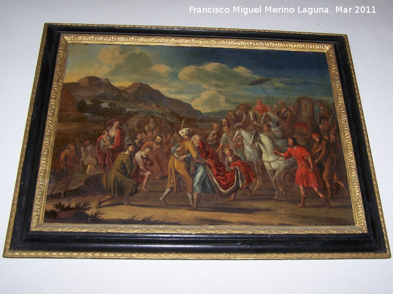 Iglesia de San Andr�s - Iglesia de San Andr�s. Cuadro sobre plancha de metal de la Sala Capitular