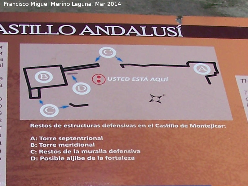 Castillo de Montej�car - Castillo de Montej�car. Plano