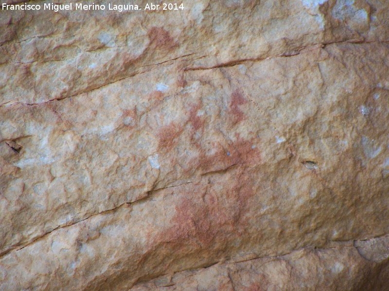 Pinturas rupestres de la Pe�a Escrita. Grupo I - Pinturas rupestres de la Pe�a Escrita. Grupo I. Barras superiores