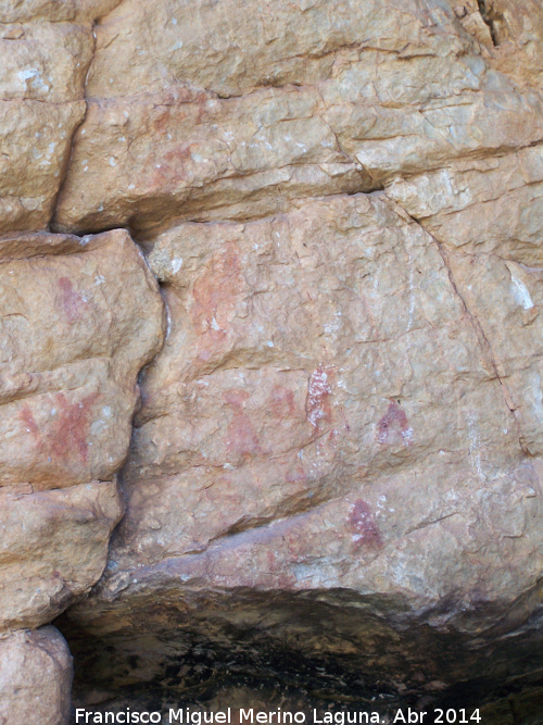 Pinturas rupestres de la Pe�a Escrita. Grupo I - Pinturas rupestres de la Pe�a Escrita. Grupo I. Parte izquierda del panel