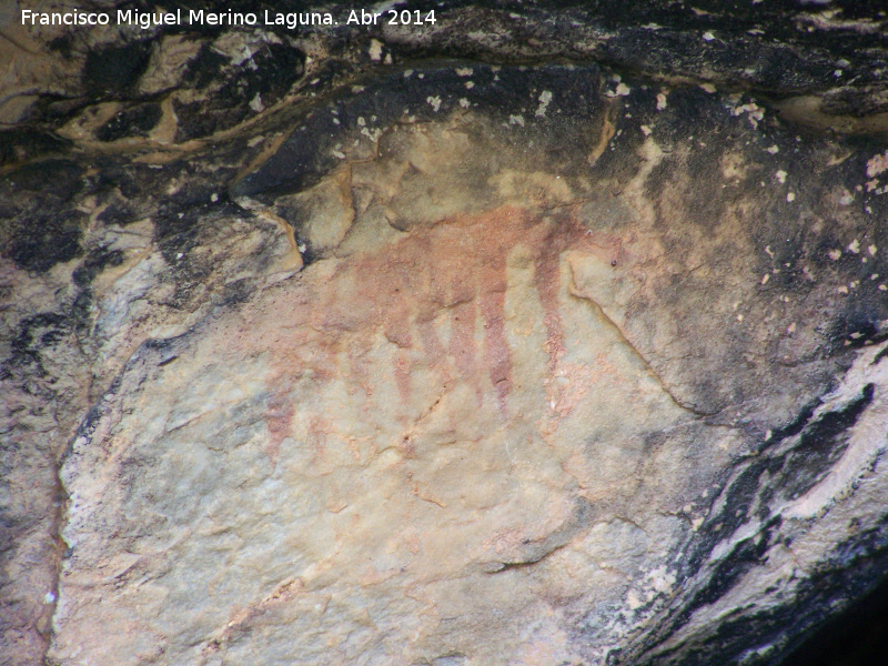 Pinturas rupestres de la Pe�a Escrita. Grupo I - Pinturas rupestres de la Pe�a Escrita. Grupo I. Pectiniforme inferior