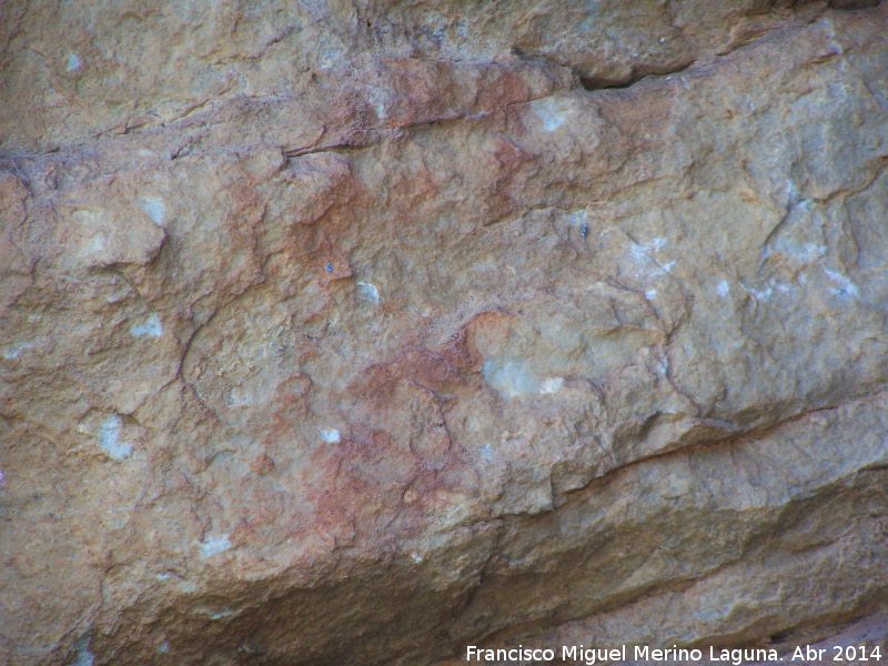 Pinturas rupestres de la Pe�a Escrita. Grupo I - Pinturas rupestres de la Pe�a Escrita. Grupo I. Barras de la derecha superiores