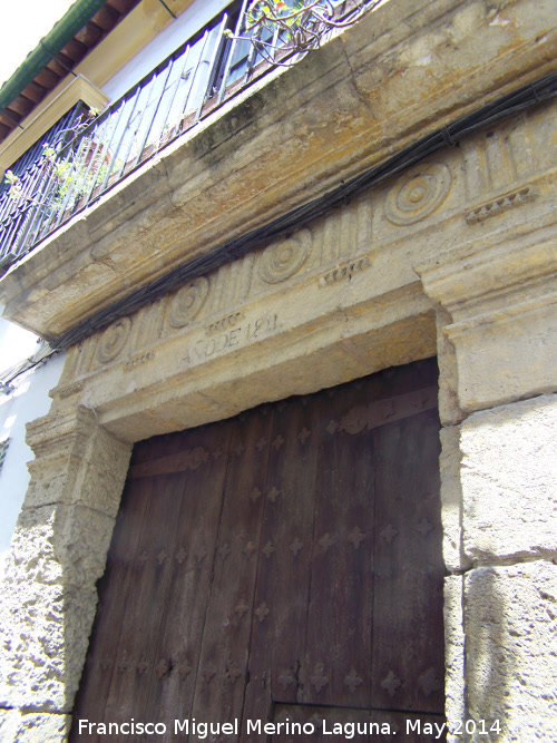 Casa de la Calle Maese Luis n� 21 - Casa de la Calle Maese Luis n� 21. Portada