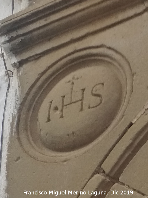 Casa de la Calle Horno Mu�oz n� 11 - Casa de la Calle Horno Mu�oz n� 11. Tondo izquierdo de Jesucristo