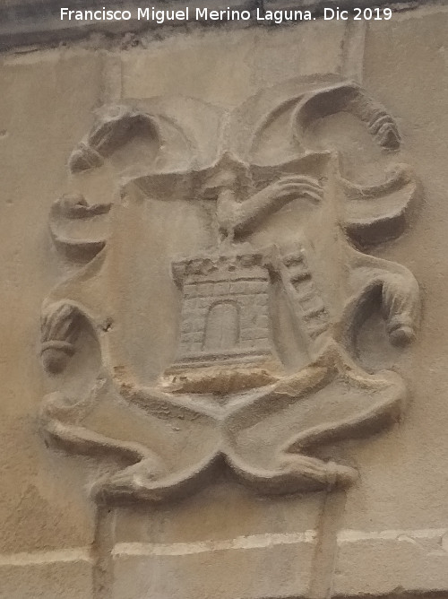 Casa de la Calle Cobos n� 2 - Casa de la Calle Cobos n� 2. Escudo de la clave