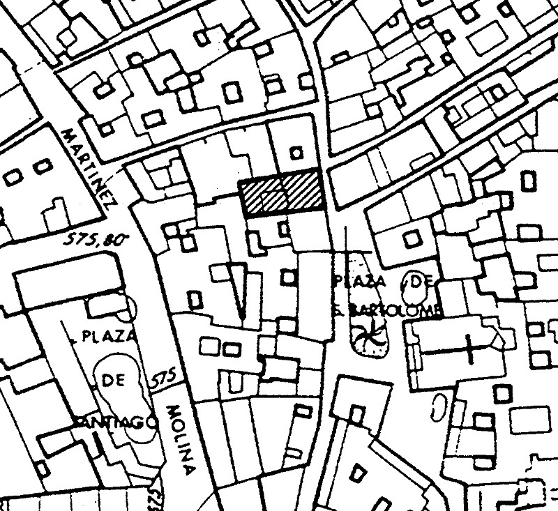 Casa de la Calle San Bartolom� n� 1 - Casa de la Calle San Bartolom� n� 1. Situaci�n