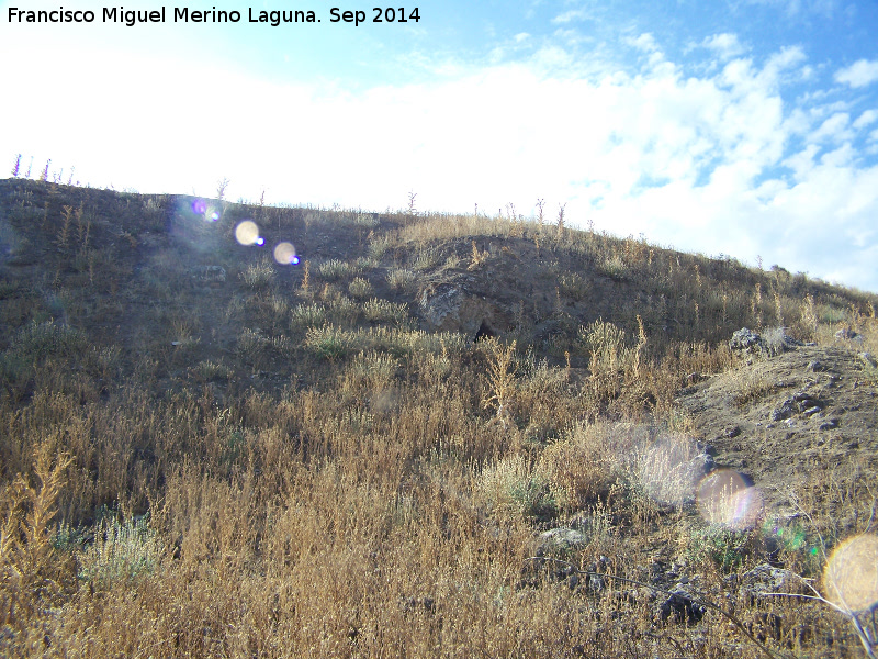 Oppidum Puente Tablas. Cueva - Oppidum Puente Tablas. Cueva. Situaci�n