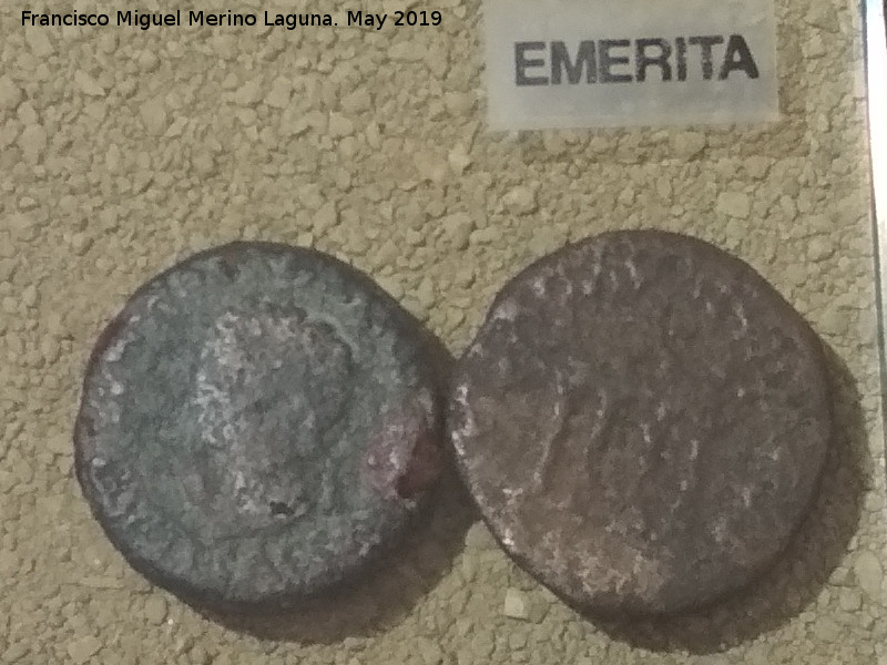 Cstulo - Cstulo. Ases de Emerita 25 a.C. Museo Arqueolgico de Linares