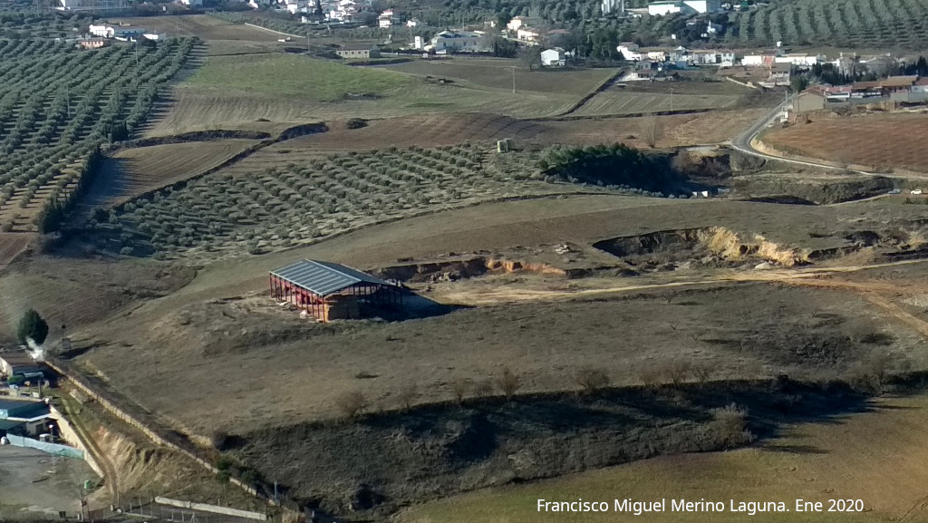 Yacimiento Cortijo de Villar Alto - Yacimiento Cortijo de Villar Alto. Desde el Cerro de la Gineta