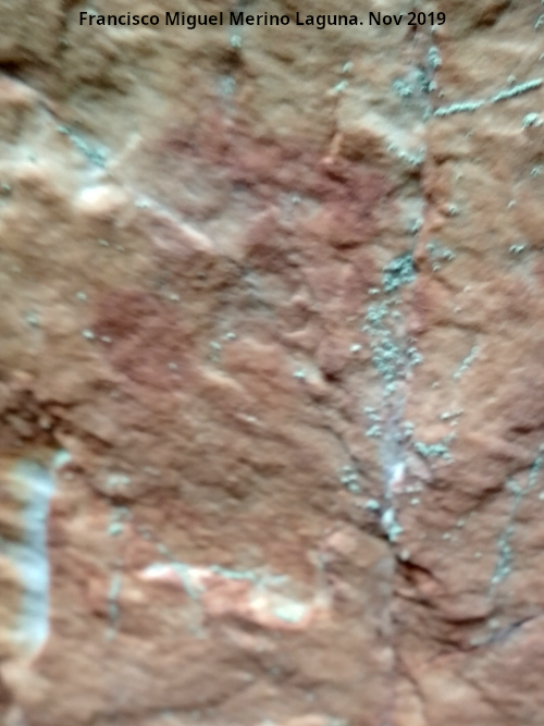 Pinturas rupestres del Prado del Azogue. Grupo III - Pinturas rupestres del Prado del Azogue. Grupo III. Pinturas inferiores a la izquierda