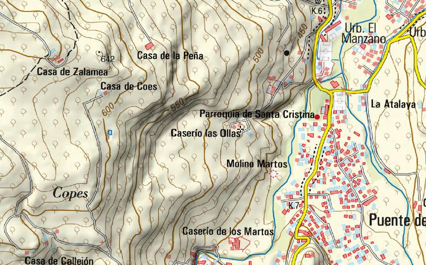 Caser�a de las Ollas - Caser�a de las Ollas. Mapa