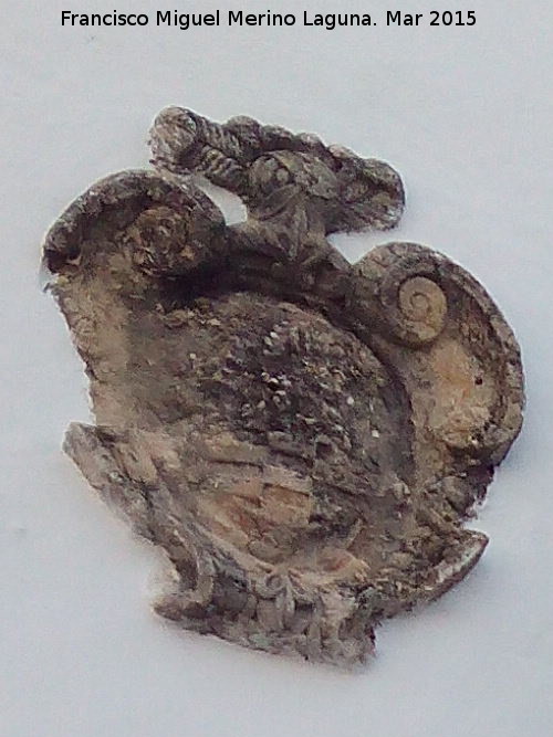 Casa de la Plaza Santa Mar�a la Mayor n� 2 - Casa de la Plaza Santa Mar�a la Mayor n� 2. Escudo izquierdo