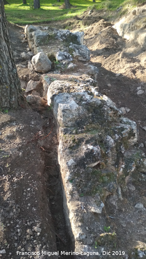 Basti�n de Santa Catalina - Basti�n de Santa Catalina. Muro del callej�n sacado en la excavaci�n arqueol�gica