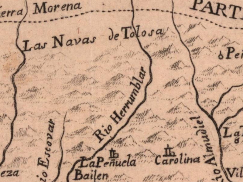 R�o Rumblar - R�o Rumblar. Mapa 1788