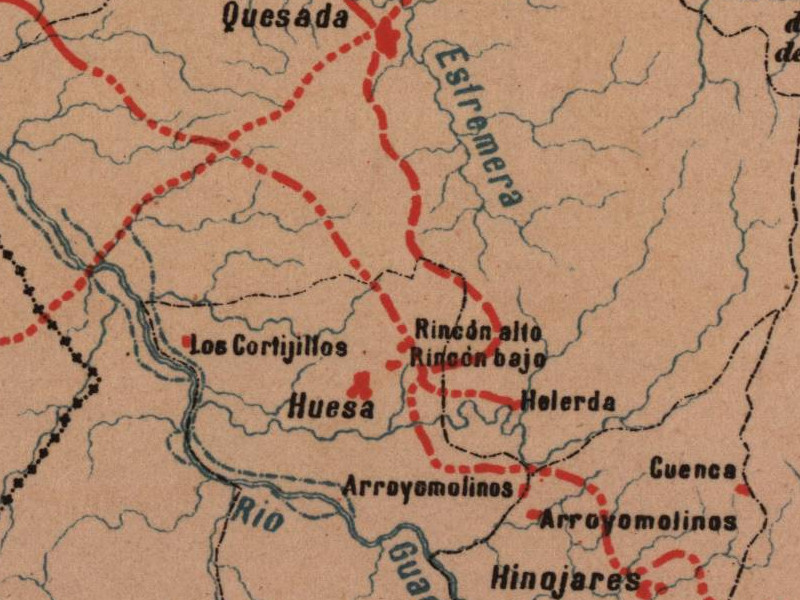 Historia de Quesada - Historia de Quesada. Mapa 1885