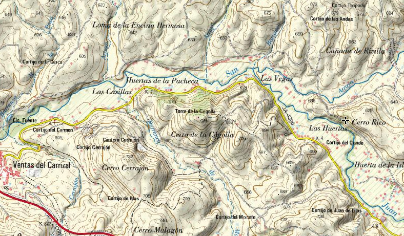 Fuente de los Jamileros - Fuente de los Jamileros. Mapa