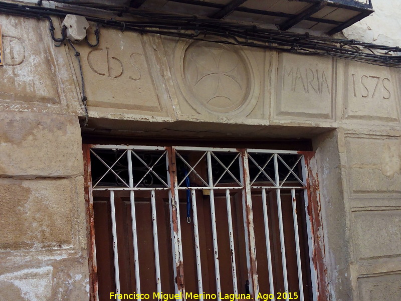 Casa de la Calle Chirinos n� 84 - Casa de la Calle Chirinos n� 84. Dintel