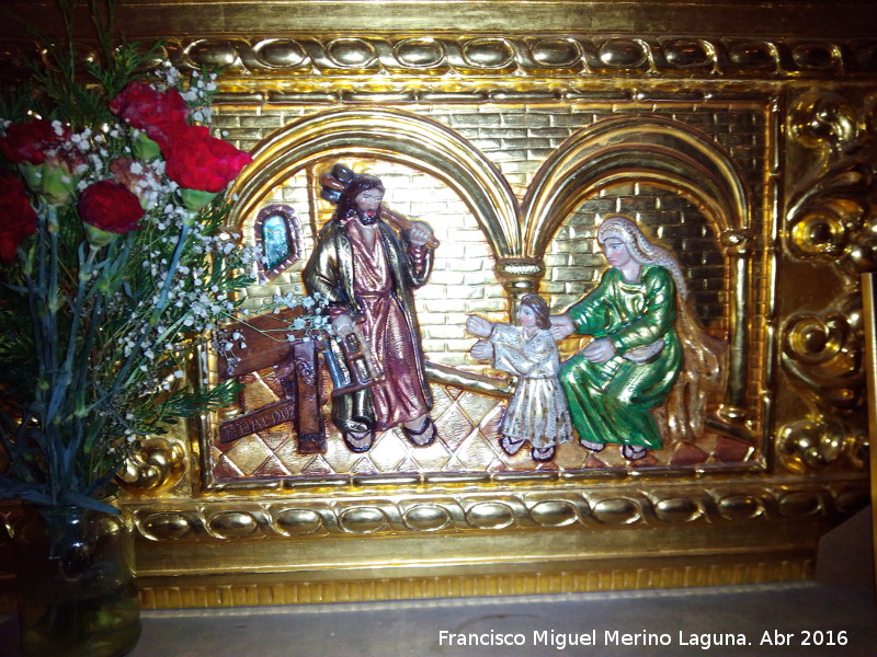 Bas�lica de San Ildefonso. Altar de San Jos� - Bas�lica de San Ildefonso. Altar de San Jos�. Detalle