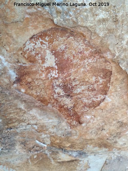 Pinturas rupestres del Abrigo de los Ca�ones III - Pinturas rupestres del Abrigo de los Ca�ones III. Figura arboriforme