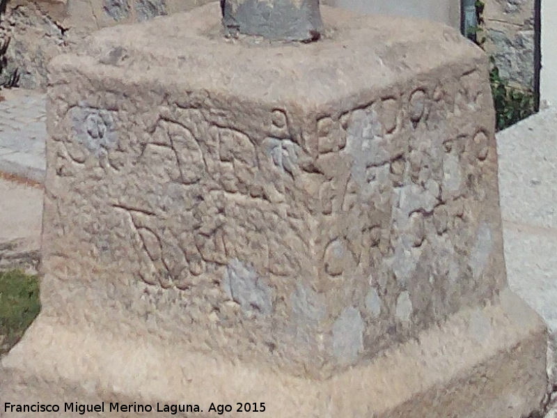 Cruces de San Segundo - Cruces de San Segundo. Inscripci�n