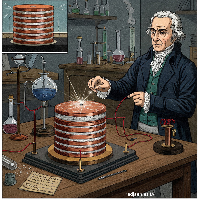 Alessandro Volta - Alessandro Volta. Imagen generada por IA Gemini