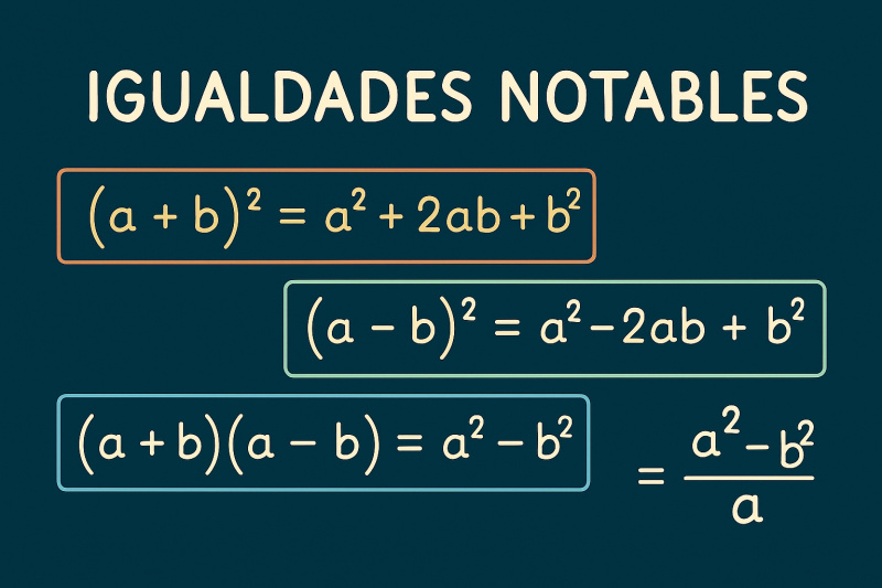 Igualdades notables - Igualdades notables. Imagen creada con Copilot