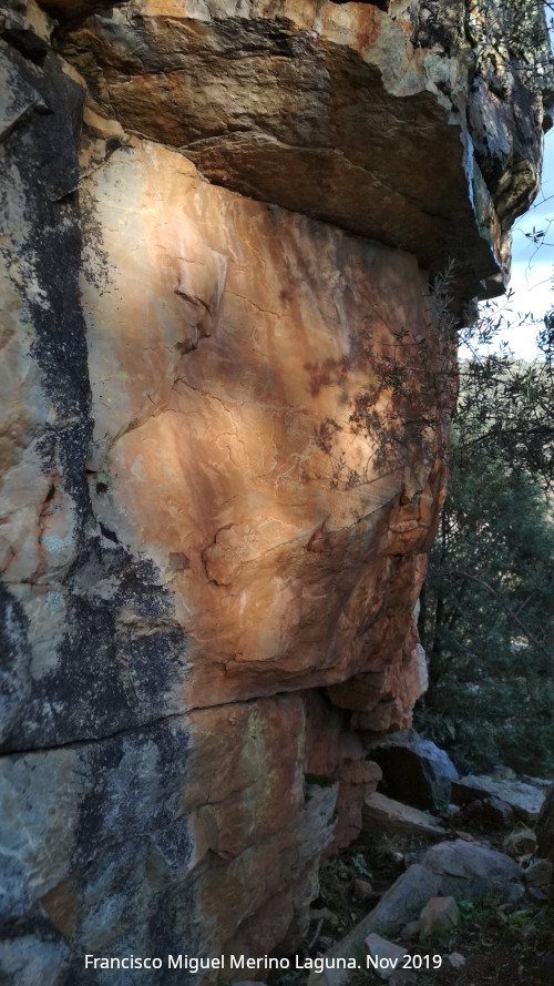 Pinturas rupestres del Arroyo de Mart�n P�rez I - Pinturas rupestres del Arroyo de Mart�n P�rez I. Abrigo