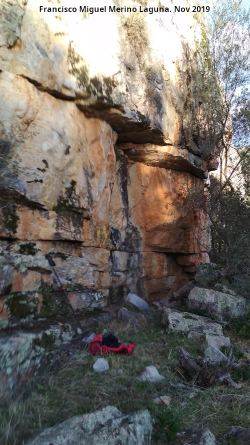 Pinturas rupestres del Arroyo de Mart�n P�rez I - Pinturas rupestres del Arroyo de Mart�n P�rez I. Abrigo