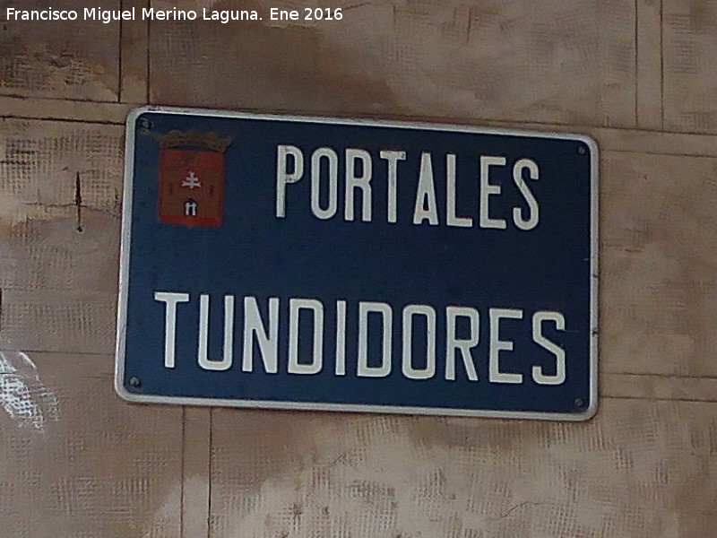 Portales Tundidores - Portales Tundidores. Placa