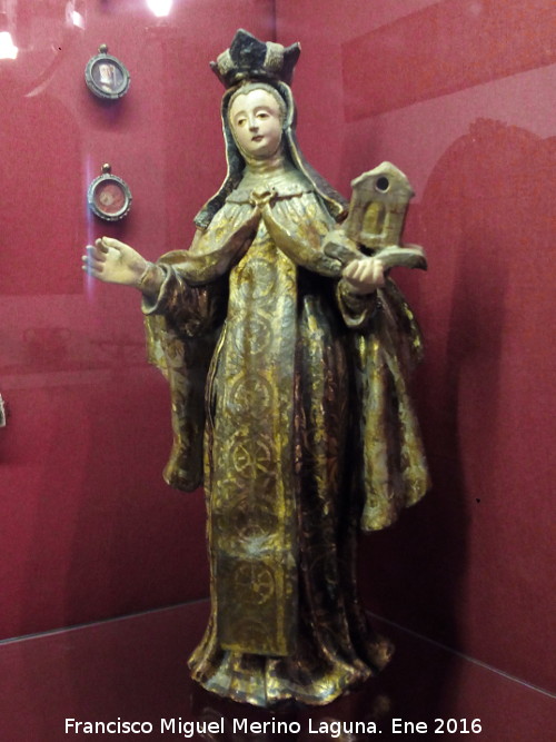 Convento de las Teresas - Convento de las Teresas. Imagen de Santa Teresa del siglo XVIII. Museo de San Juan de la Cruz - �beda