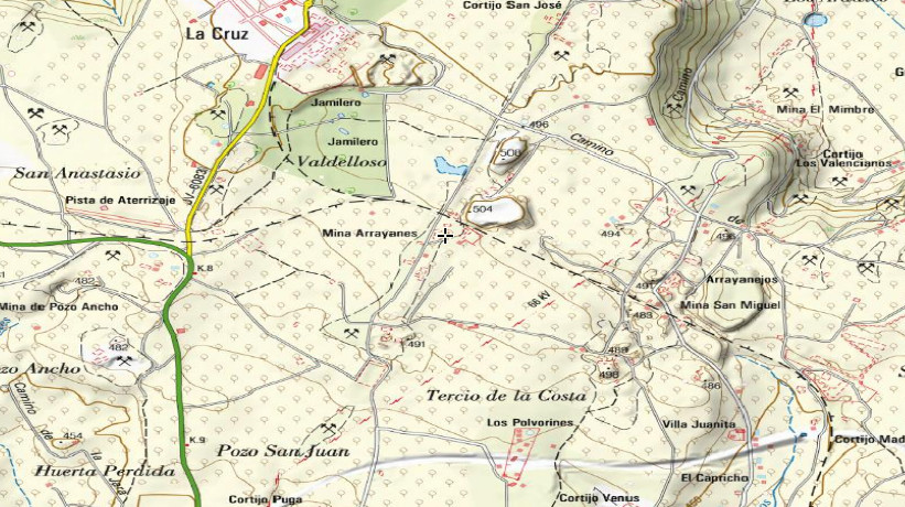 Pozo Restauracin - Pozo Restauracin. Mapa