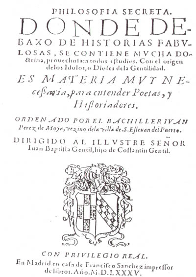 Juan Prez de Moya - Juan Prez de Moya. Filosofa Secreta