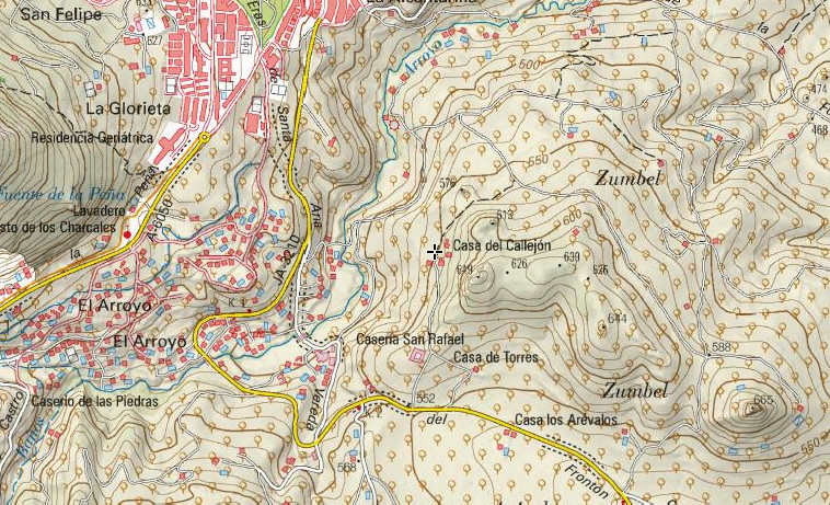 Caser�a del Callej�n del Zumbel - Caser�a del Callej�n del Zumbel. Mapa