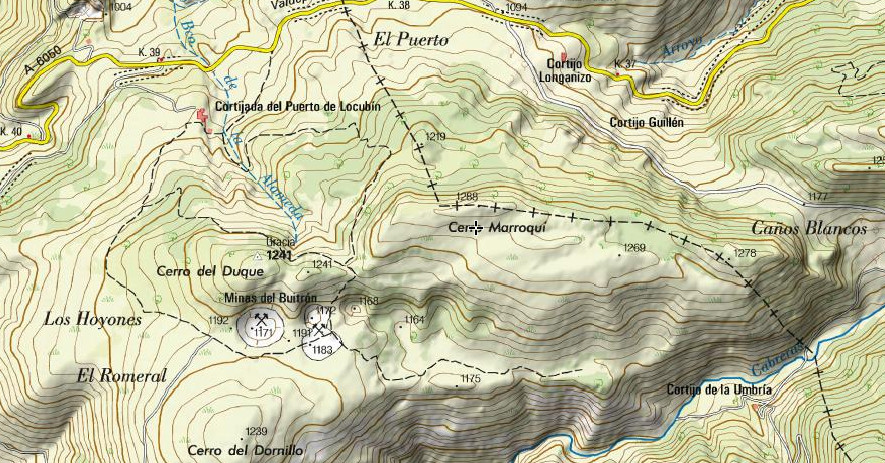 Cerro Marroqu� - Cerro Marroqu�. Mapa