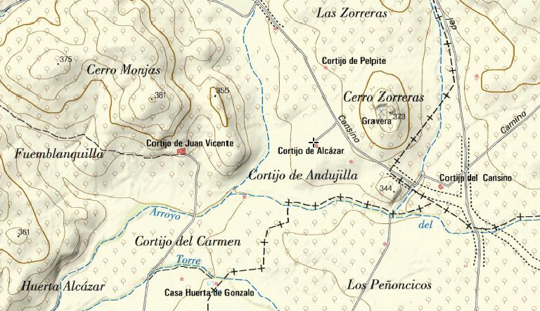 Cortijo de Alc�zar - Cortijo de Alc�zar. Mapa