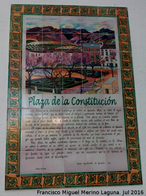 Plaza de la Constituci�n - Plaza de la Constituci�n. Azulejos
