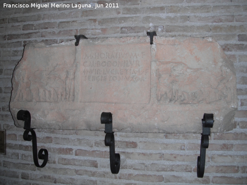 Historia de Arjonilla - Historia de Arjonilla. Lpida romana en el Obispado de Jan