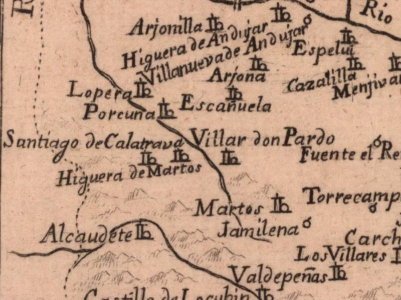 Historia de Esca�uela - Historia de Esca�uela. Mapa 1788