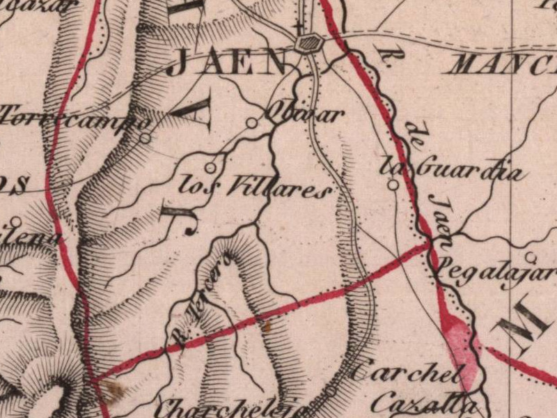 Historia de Ja�n. Siglo XIX - Historia de Ja�n. Siglo XIX. Mapa 1847