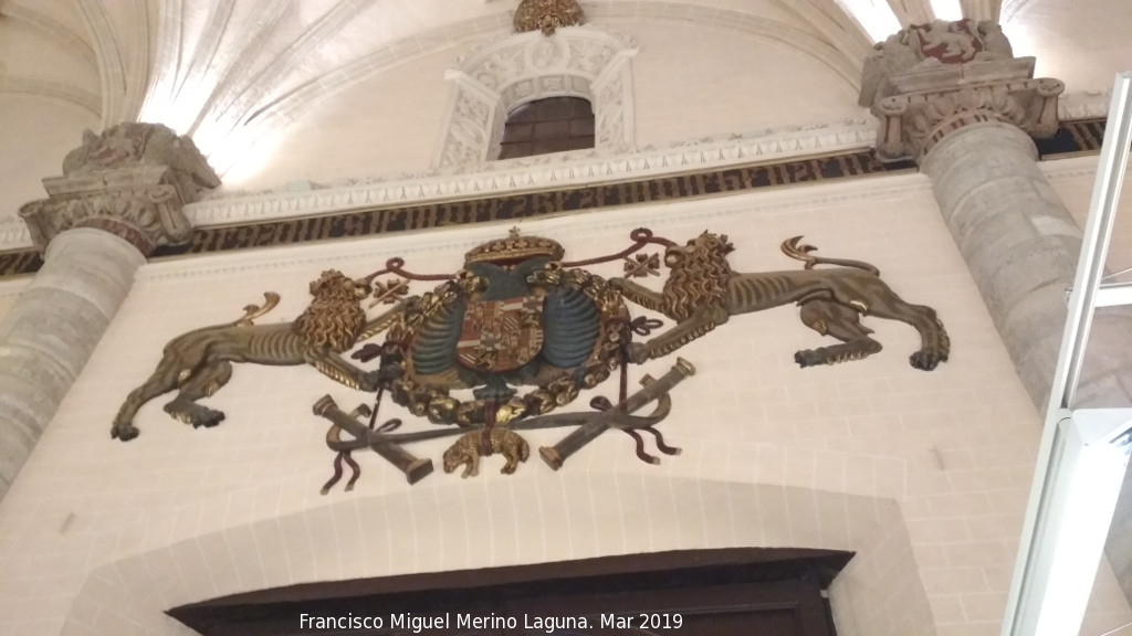 Lonja de Zaragoza - Lonja de Zaragoza. Escudo