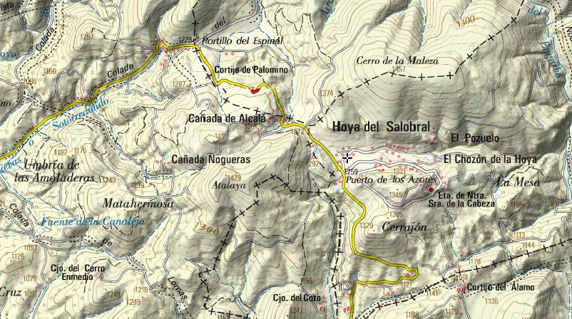 Aldea Hoya del Salobral - Aldea Hoya del Salobral. Mapa