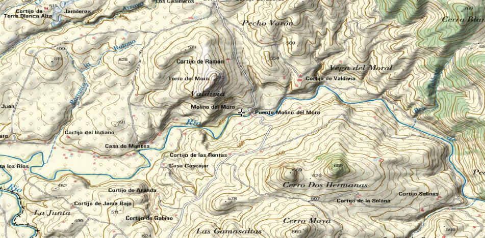 Molino del Moro - Molino del Moro. Mapa