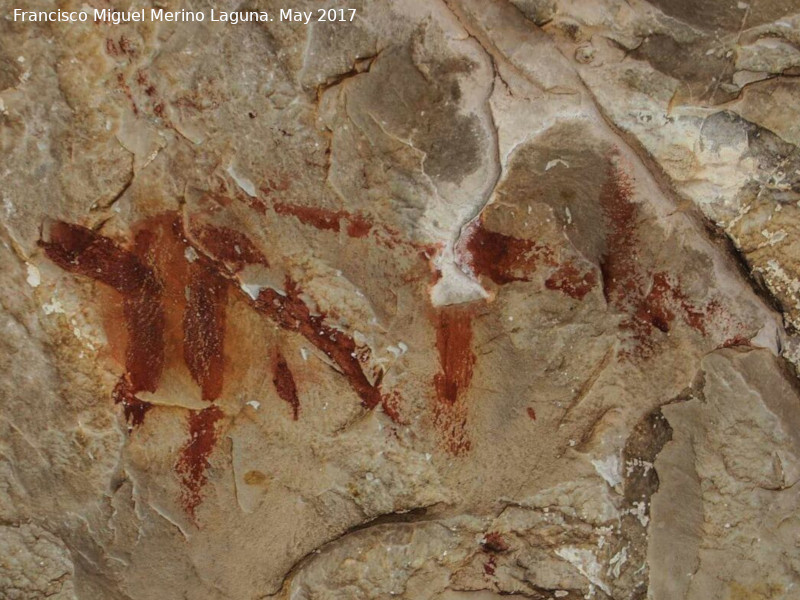 Pinturas rupestres de la Llana VII - Pinturas rupestres de la Llana VII. S�mbolos de trazo grueso