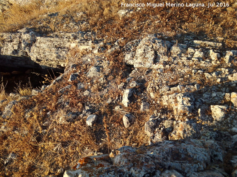 Yacimiento Cerro Largo - Yacimiento Cerro Largo. Parte superior de la bveda