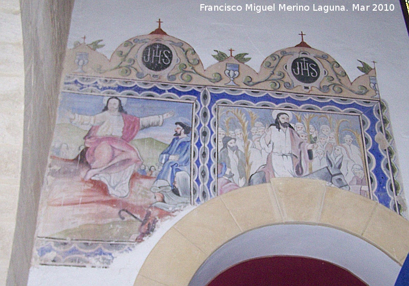 Iglesia de Santo Domingo de Guzm�n - Iglesia de Santo Domingo de Guzm�n. Frescos del lado Oeste