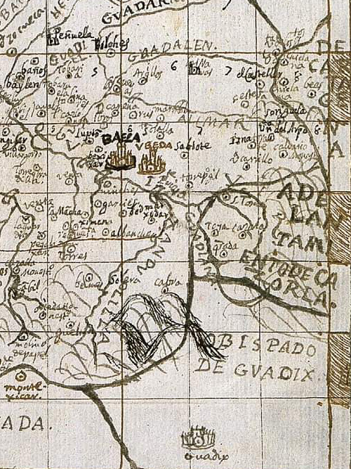 Historia de �beda - Historia de �beda. Mapa de 1641