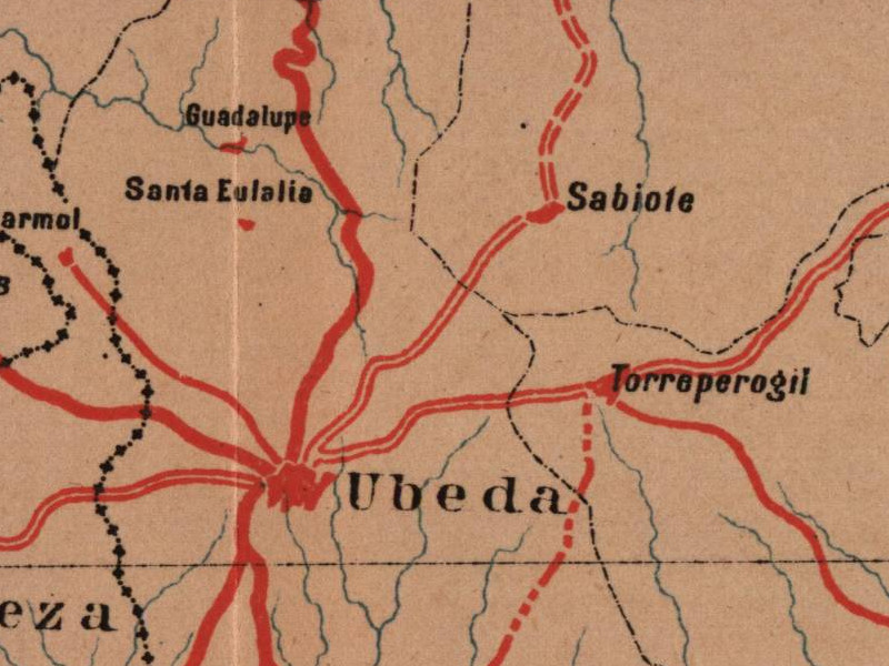 Historia de �beda - Historia de �beda. Mapa 1885